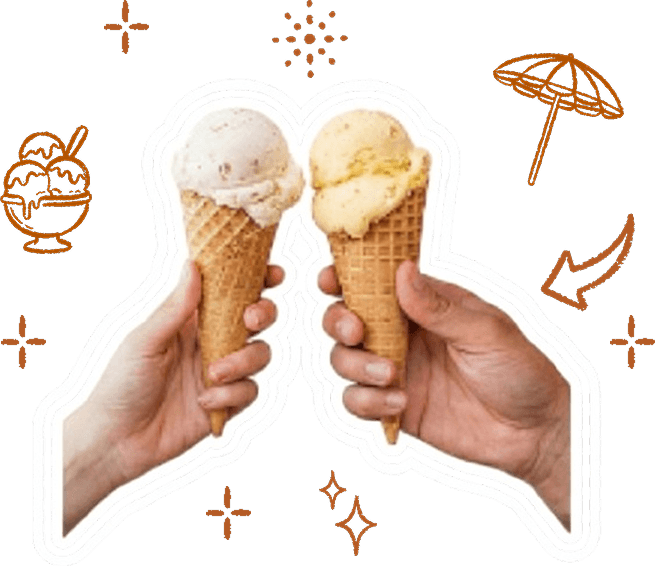 Sorvete da origem sorveteria